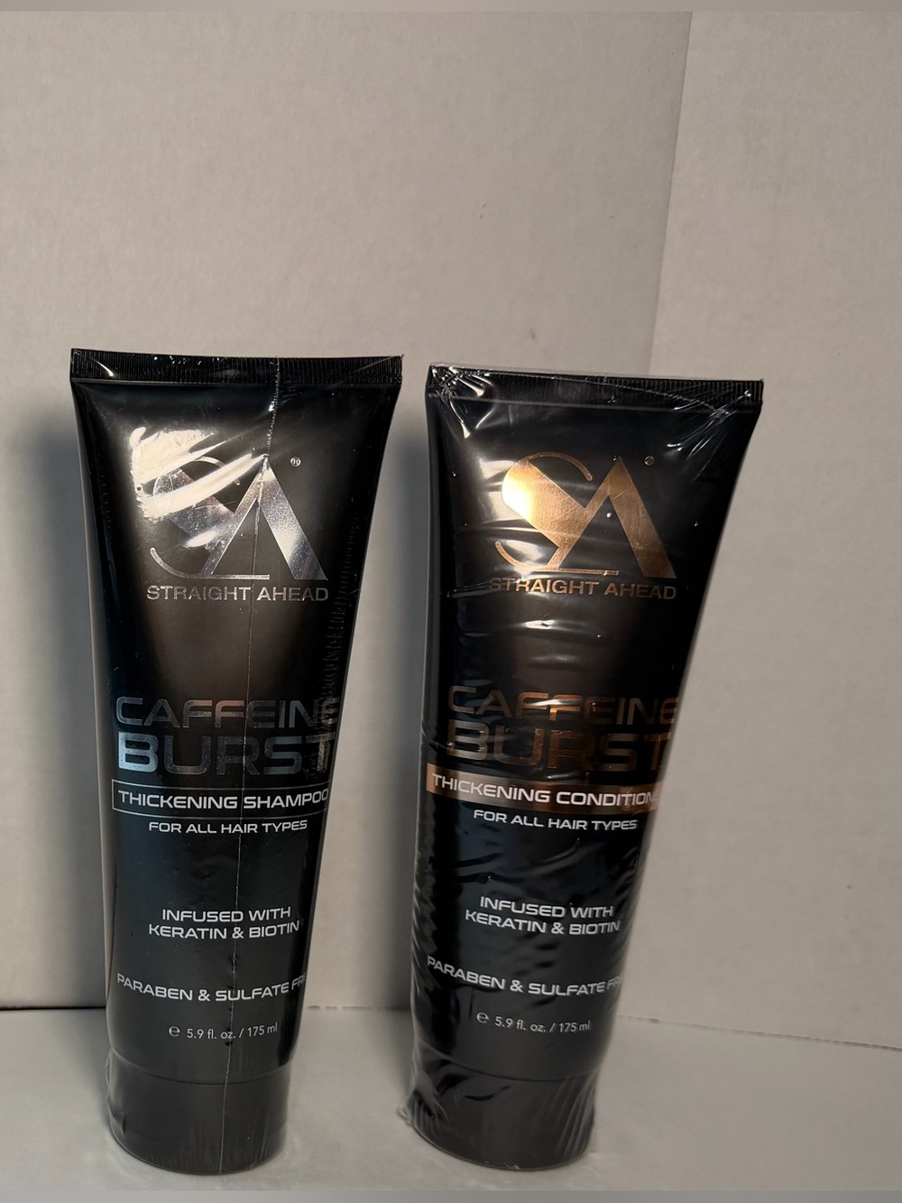Straight Ahead Caffeine Burst Thickening Shampoo & Conditioner Set